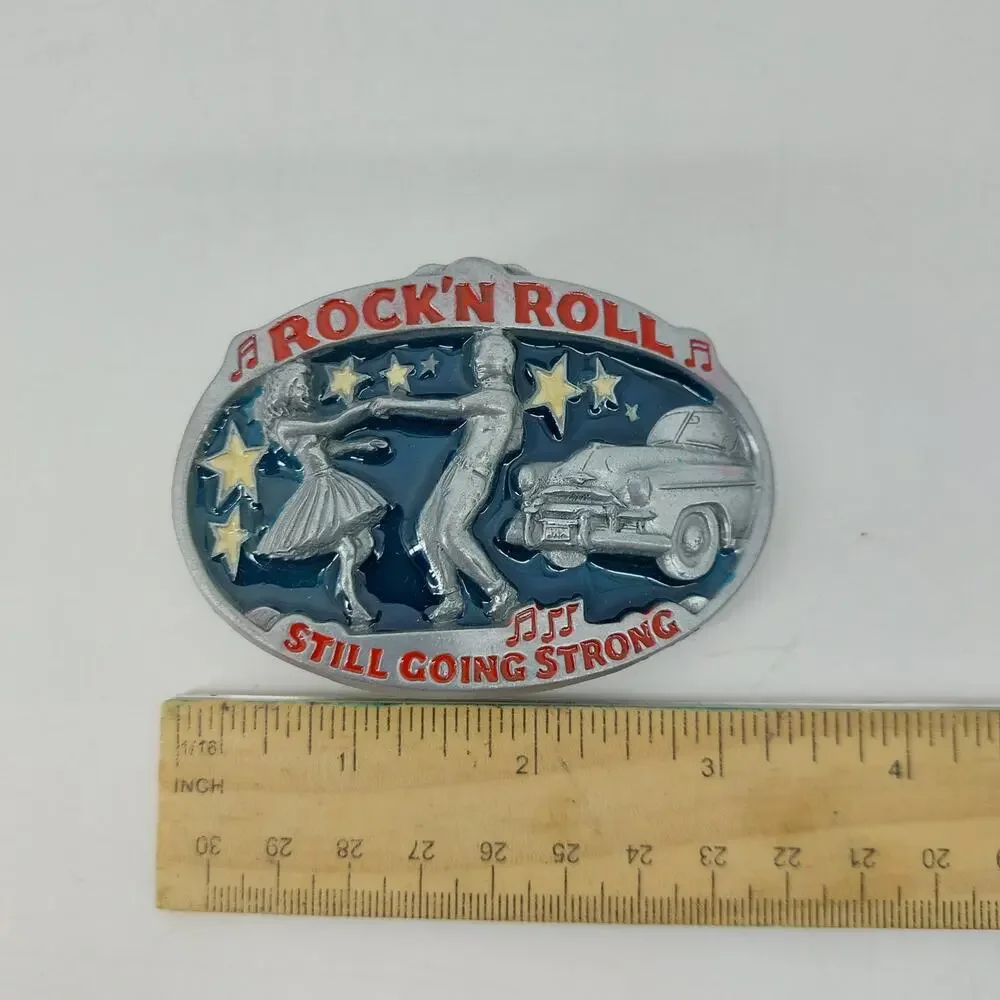 Great American Buckle Rock'N Roll Belt Buckle 50s Rockabilly
